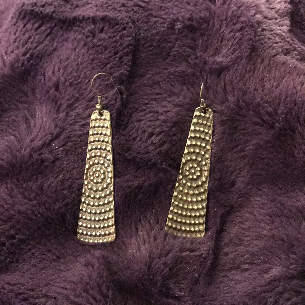 Long Rectangular Earrings - image 1